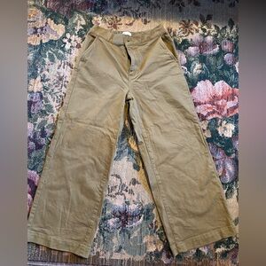 Frank and oak, wedgie, cropped wide leg pant
